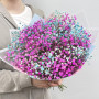 Букет из 7 розовых и голубых гипсофил — вид 5